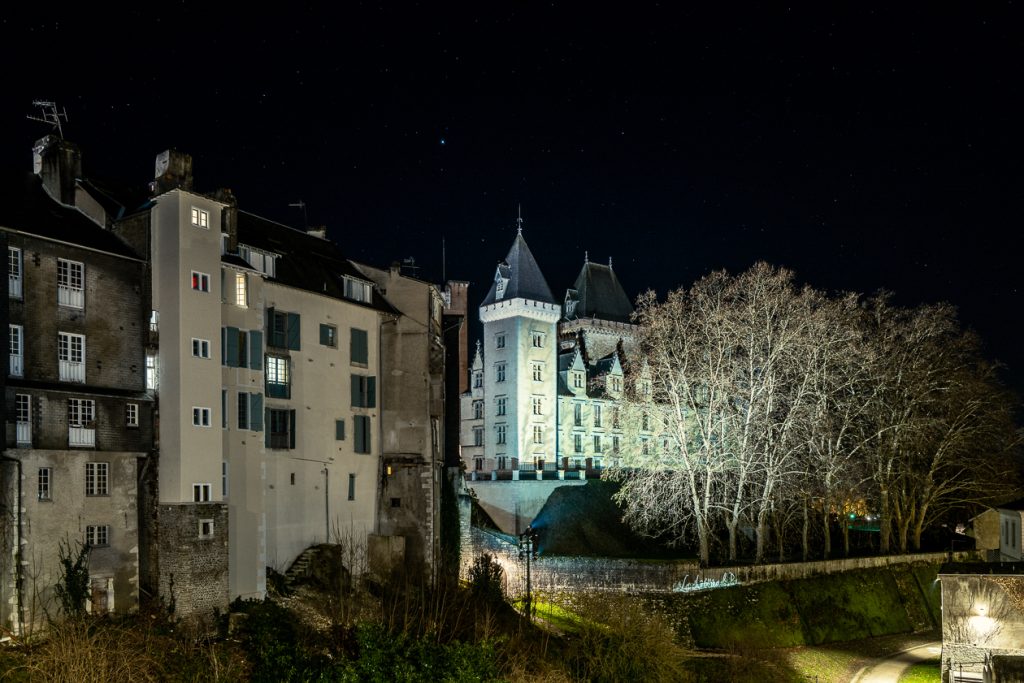 Château de Pau illuminé